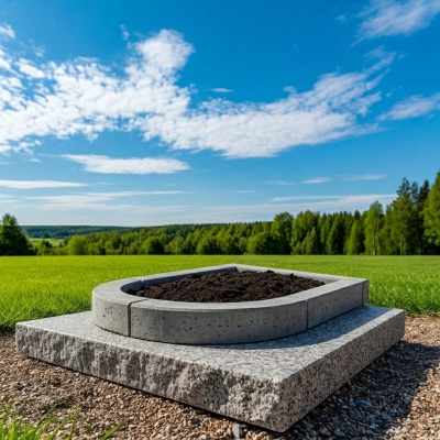 Бетонные цветники