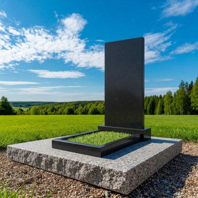 Памятники с цветником