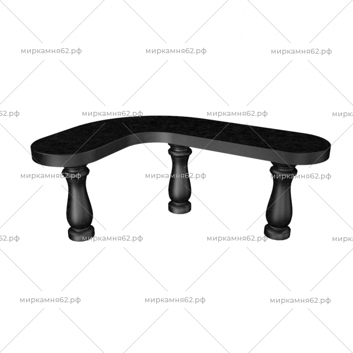 Лавочка каменная № 38